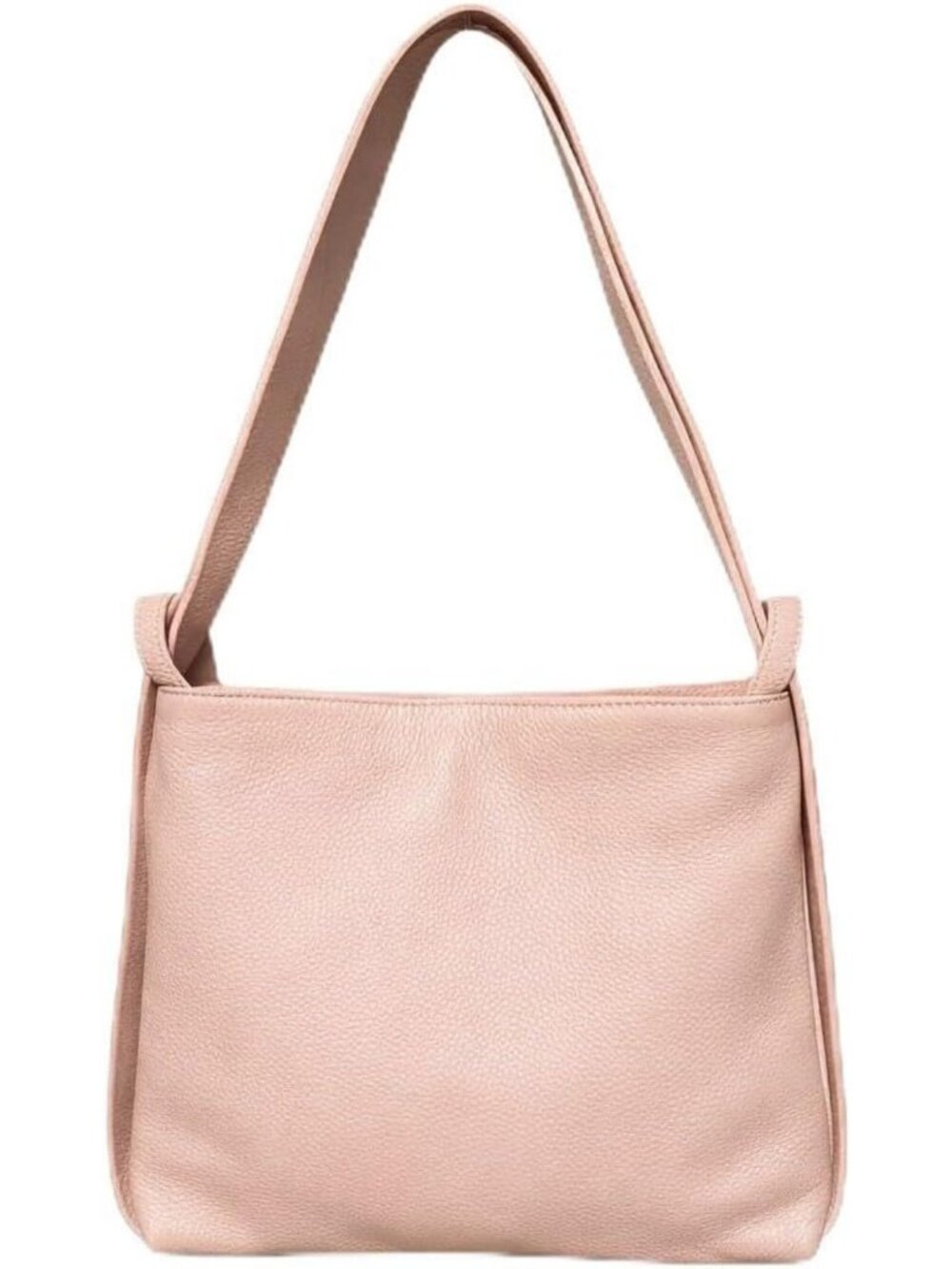 Stylish Pink Convertible Leather Backpack Shoulder Bag - Compact & Versatile